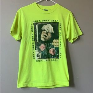 neon OBEY t-shirt